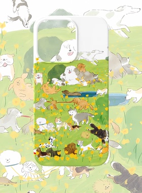 可爱小狗手机壳适用iPhone15promax苹果16菲林13绿色12小清新14华为mate60荣耀P70小米vivox90一加opporeno17