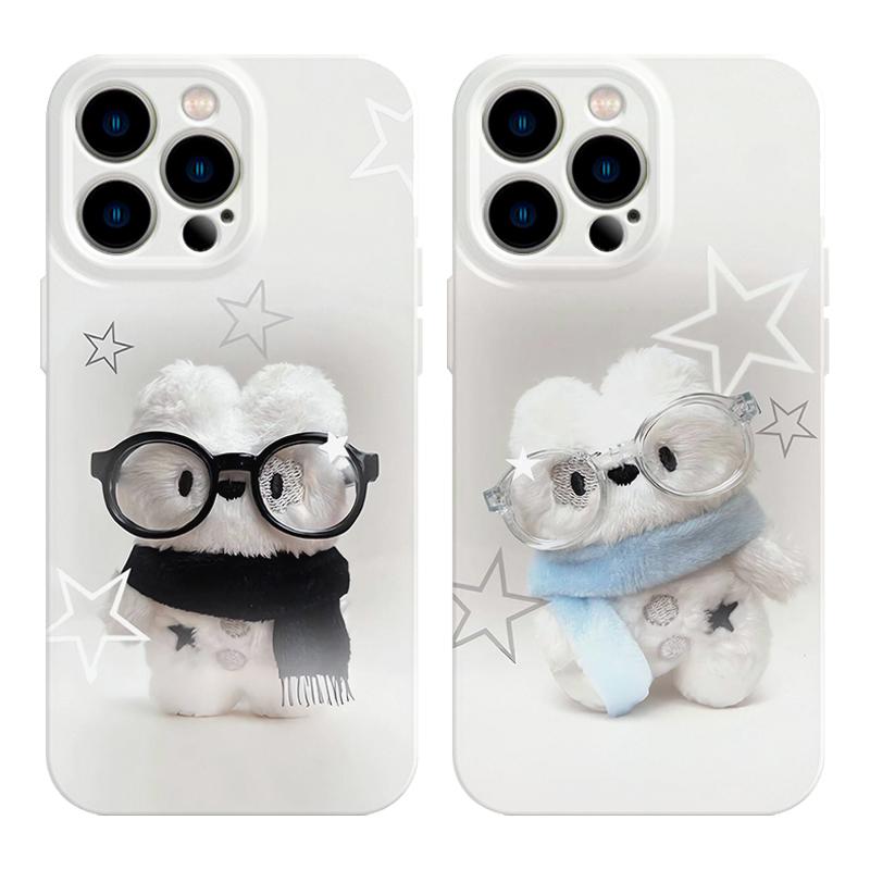 可爱情侣手机壳适用iPhone16苹果15promax菲林14二合一13灰色17华为mate60荣耀Pura70小米vivox200一加reno12