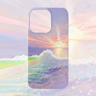 彩色日出手机壳适用iPhone15promax苹果14菲林13艺术17多巴胺16华为mate60荣耀Pura70小米vivox200一加reno12