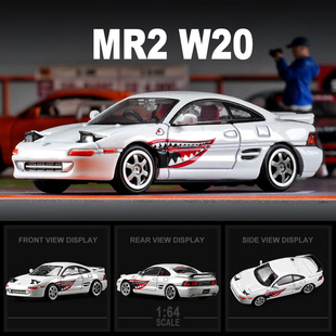 1比64丰田MR2小比例合金跑车汽车模型仿真收藏静态摆件男生小礼物