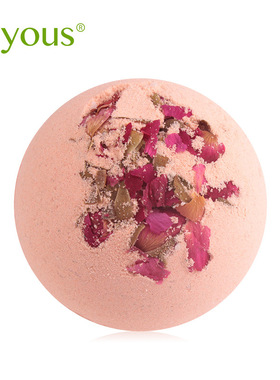 joyous粉红玫瑰花容 气泡弹 泡澡球精油泡泡浴球保湿气泡弹亚马逊