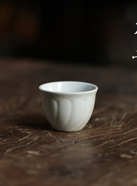 本曼70年代莲影杯老德化柴烧茶杯