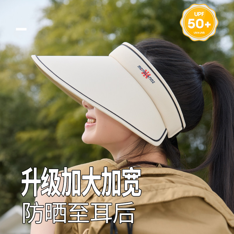 防晒帽女夏季防紫外线透气遮阳帽图片