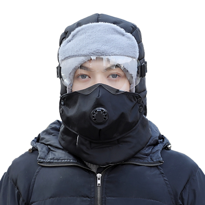 冬天保暖加绒防寒骑行棉帽子