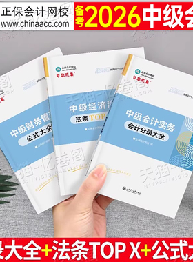 2026年中级会计师职称实务分录大全经济法法条财管公式26官方教材书考试历年真题试卷习题轻一练习题2025正保网校应试指南梦想成真