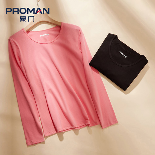 PROMAN/豪门女士纯棉圆领秋衣
