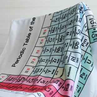 理科生礼物化学元素周期表化学元素浴巾简单创意学生礼物