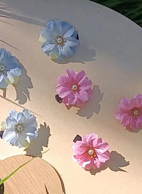 小清新雏菊边夹发饰头花发卡子
