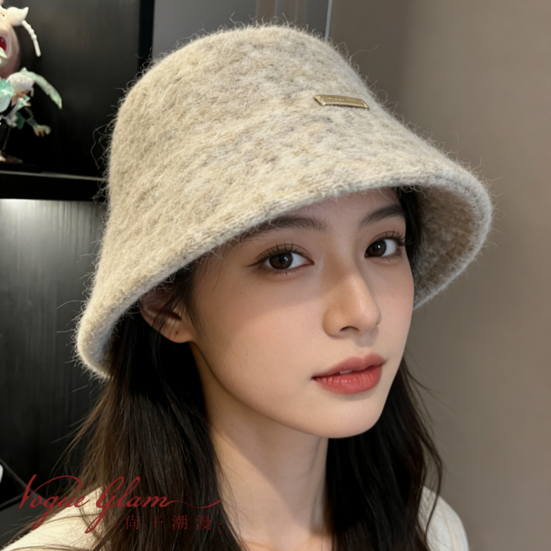 渔夫帽大头围帽子女冬季2025新款高级感羊毛盆帽显脸小素颜水桶帽,服饰配件/皮带/帽子/围巾,帽子,淘宝优惠券,粉丝福利购,淘宝优惠卷