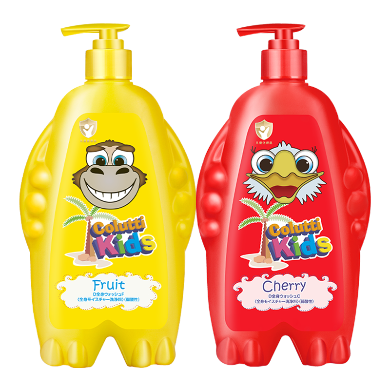 日本进口儿童沐浴露洗发水二合一洗头洗澡沐浴乳樱桃果香500ml,婴童洗护,洗发水,淘宝优惠券,粉丝福利购,淘宝优惠卷