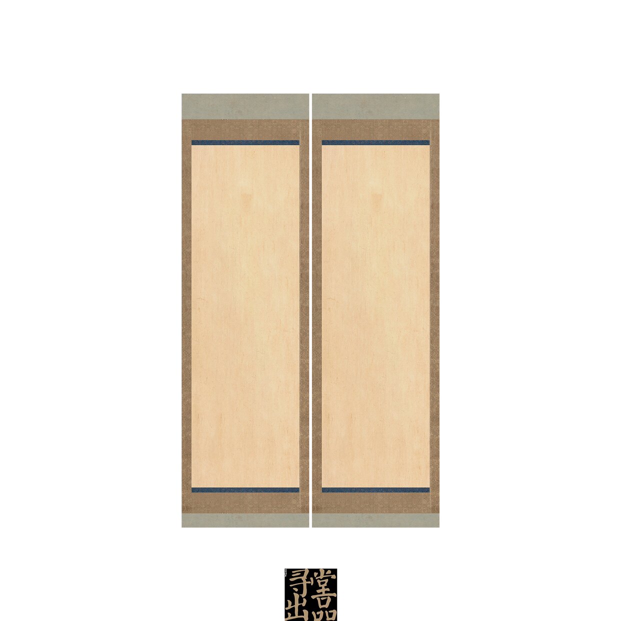 寻堂微喷仿宣锦边古纸底条幅作品纸蜡染半生熟宣纸专业书法用纸