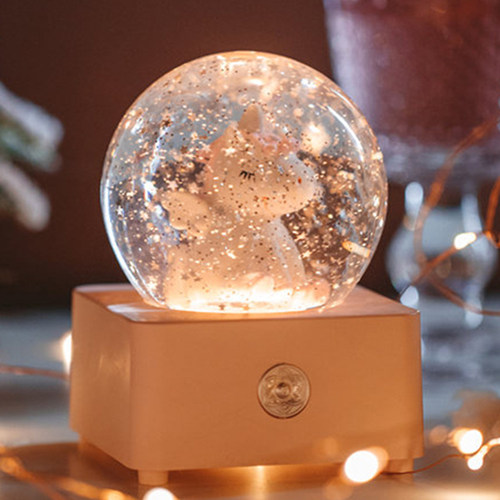 鸟之诗水晶球音乐盒生日礼物