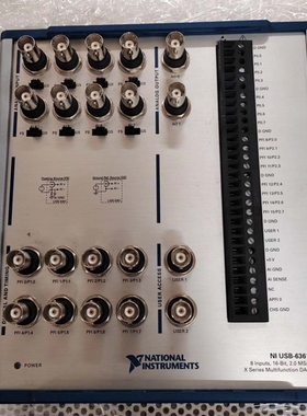 议价 NI USB-6361多功能数据采集卡，8路BNC输入，16