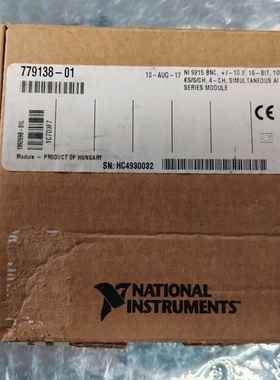 议价 NI 9215 4通道模拟输入模块，型号779138-01，