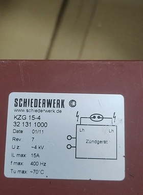 议价SCHIEDERWERK HZG 15-4德国点火线圈 整流