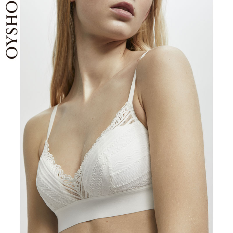 Oysho Bralette±¡¿îÀÙ˿ȫÕÖ±º¬ÐصæÃÀ±³ÎÄÐØÎÞ¸ÖȦ 30184502959