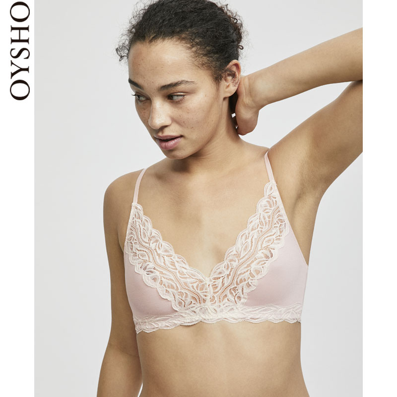 Oysho ·ÛÉ«ÀÙË¿Ïâ±ßÇᱡȫÕÖ±ÎÄÐØÎÞÐØµæÎÞ¸ÖȦ 30160157886