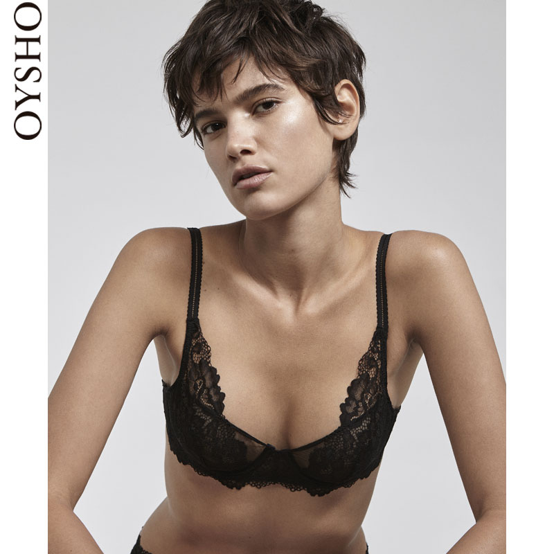 Oysho È«ÕÖ±ÀÙË¿VÐͺ¬¸ÖȦÎÞÐØµæÎÄÐØÅ®Ê¿ÄÚÒÂÐØÕÖ 30186289800