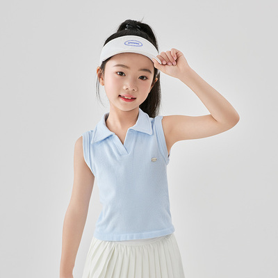 moonkids女童网球套装运动速干衣服百褶夏季女孩儿童裤裙羽毛球服 — 5