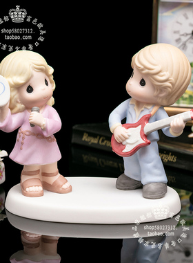 水滴娃娃2008乐队情侣陶瓷人物