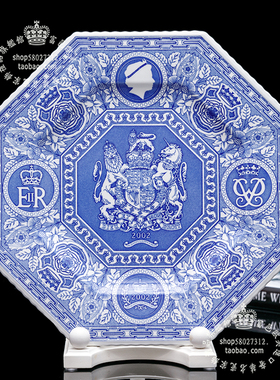 Spode斯波德青花陶瓷盘挂盘坐盘