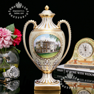 玄关宝瓶花瓶 英国Spode斯波德1981皇家婚庆冠军杯限量宫廷风欧式