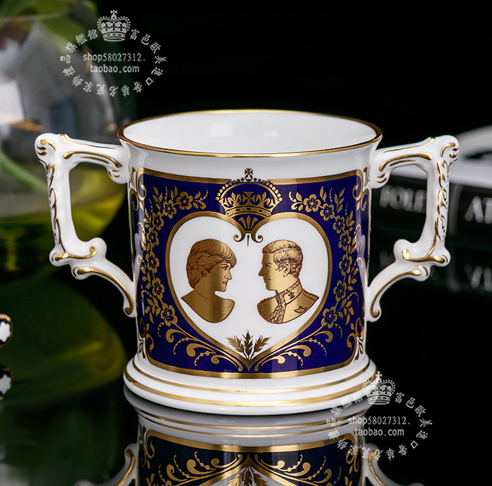 皇冠德贝瓷1981结婚情侣马克杯