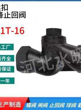 H11T16丝扣升降式止回阀水泥罐车混凝土管道倒流铸铁逆止阀单向阀