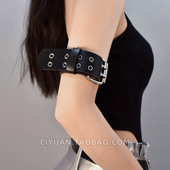 Lolita赛博朋克哥特亚文化废土排扣臂环军lo战术手臂带y2k配饰