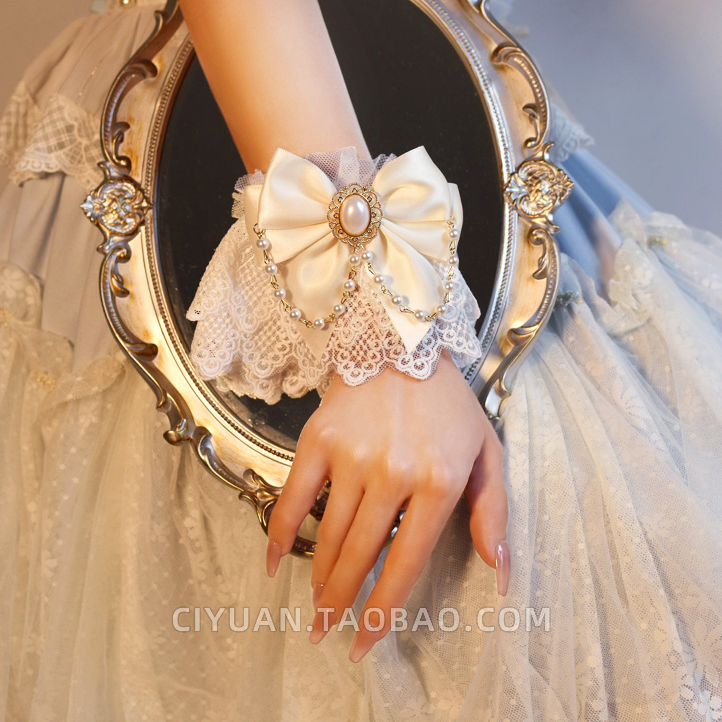 Lolita洛丽塔蝴蝶结蕾丝手套lo娘重工袖套饰品茶话会配饰手袖cos,服饰配件/皮带/帽子/围巾,手套,淘宝优惠券,粉丝福利购,淘宝优惠卷