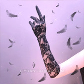 Lolita复古玫瑰花朵蕾丝手套修女朋克哥特跳舞cos酒吧派对手袖