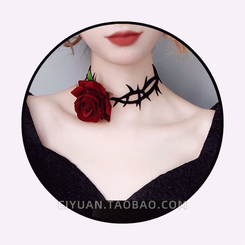 荆棘玫瑰choker项圈脖圈亚文化