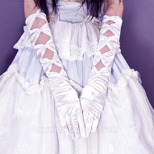 长款手臂袖套女花嫁手套配饰手袖