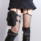 Lolita赛博朋克哥特废土双带腿环战术腿包腿带腿带亚比y2k配饰cos