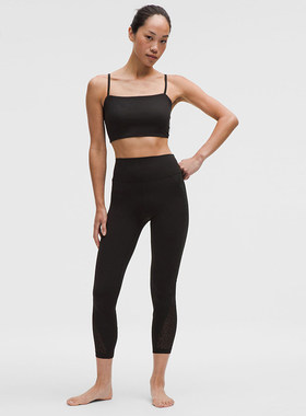 Paisley Lace 女士运动蕾丝拼接紧身裤 24 丨lululemon丨LW5ITFA