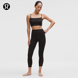 Paisley Lace 女士运动蕾丝拼接紧身裤 24 丨lululemon丨LW5ITFA
