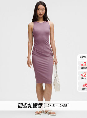 Ribbed Nulu? 女士罗纹中长背心裙丨lululemon丨LW1FMSS
