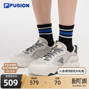 FILA FUSION斐乐潮牌男鞋滑板生活鞋2025夏季新款踢板鞋2代帆布鞋