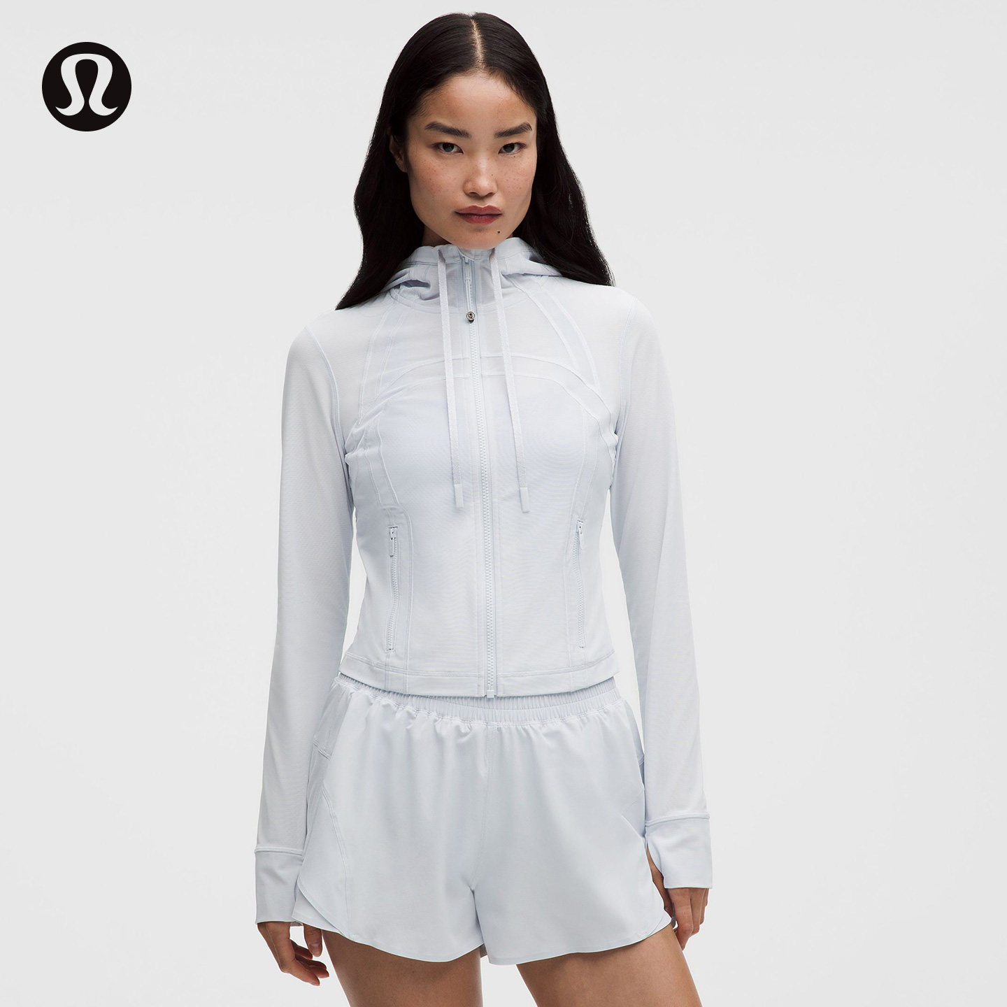 Define女士短款连帽夹克图片
