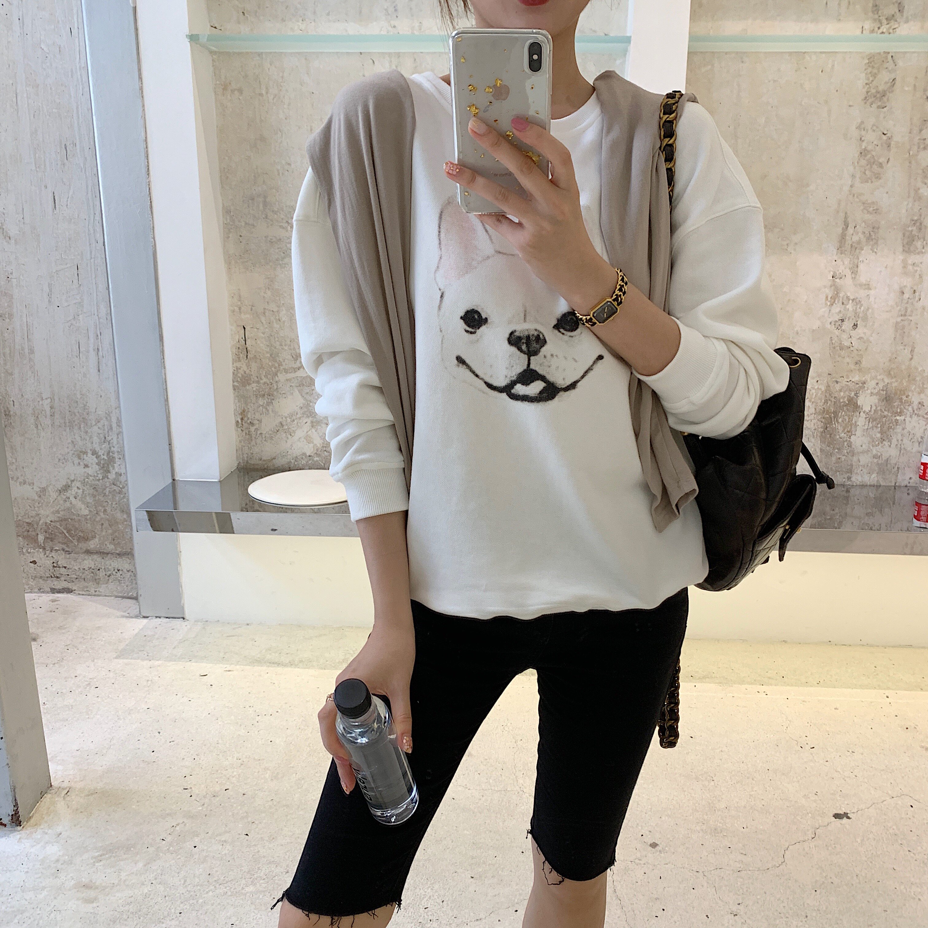 早秋圆领套头长袖短款chic卫衣女2019新款潮ins薄款韩版宽松上衣
