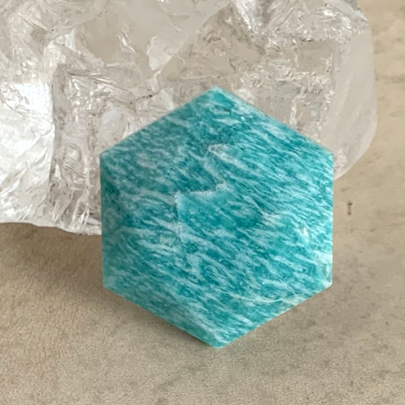 天河石吊坠大卫星项链充填亚马逊