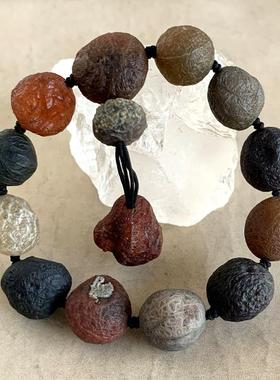 天然阿拉善玛瑙原石手链