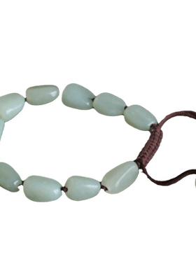 天然和田玉编织手串送证书