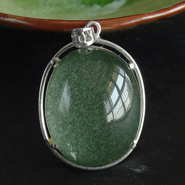 千蕊 天然绿幽灵吊坠 绿幽灵挂件项链 清透 一图一物