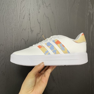 Platform女子耐磨运动板鞋 Adidas 阿迪达斯正品 Court H06298