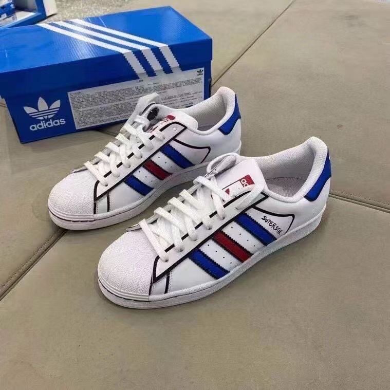 Adidas三叶草SUPERSTAR男子春秋贝壳头休闲 