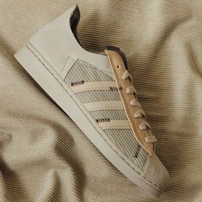 Adidas三叶草SUPERSTAR WS2灯芯绒贝壳头低帮系带运动板鞋GY0011