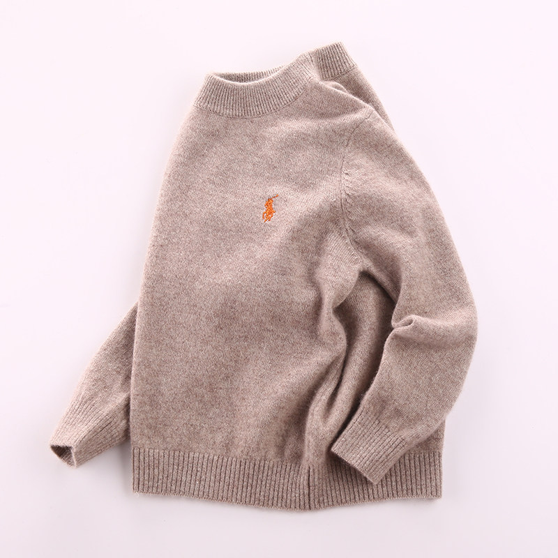 山羊绒针织打底中小童薄款毛衣