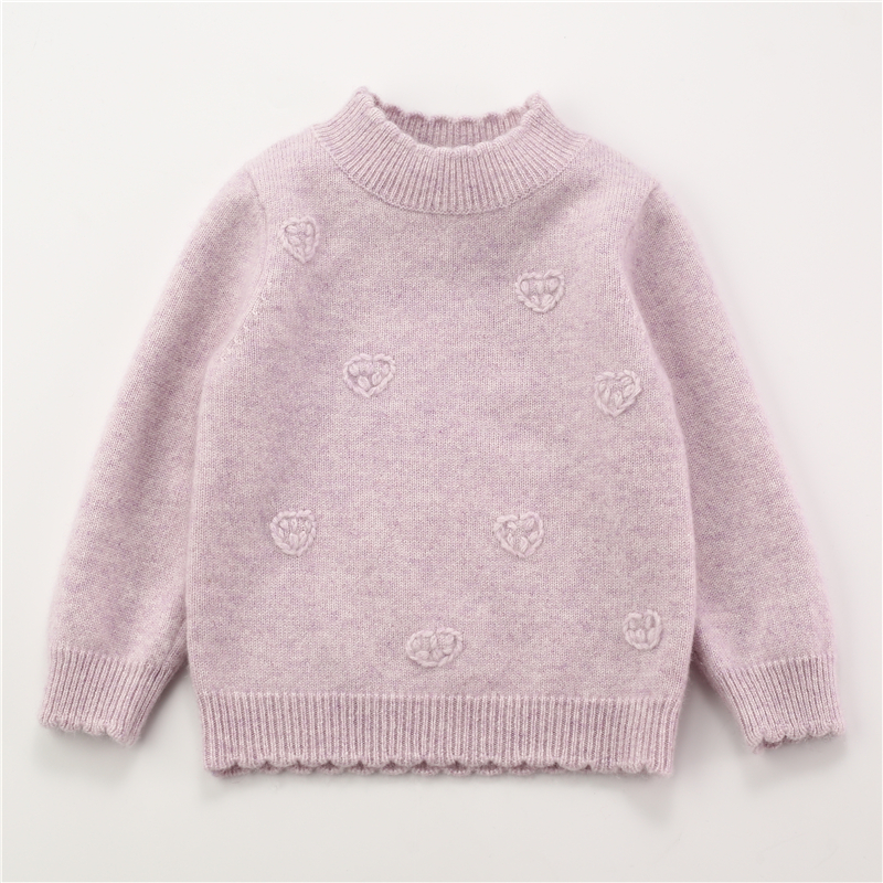 韩版秋冬女童山羊绒儿童羊绒衫