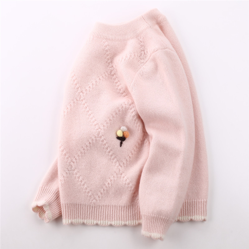 女童毛衣高档纯山羊绒针织衫宝宝圆领套头秋冬儿童羊绒衫洪叶云台,童装/婴儿装/亲子装,毛衣/针织衫,淘宝优惠券,粉丝福利购,淘宝优惠卷